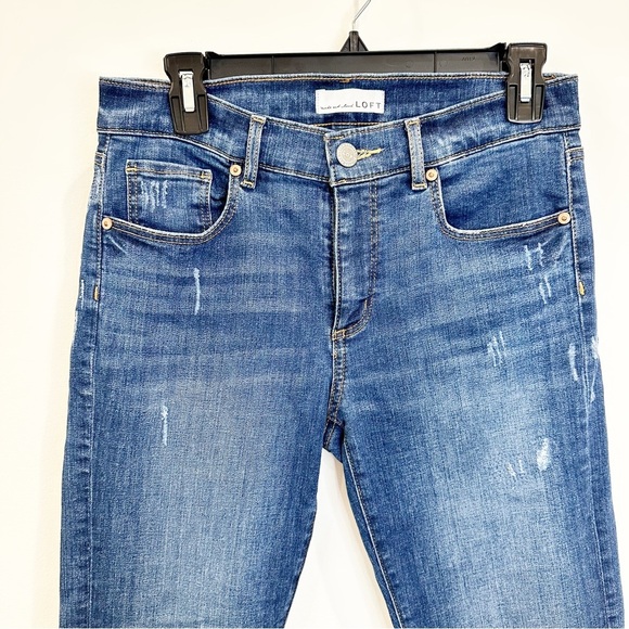LOFT | Ankle Cropped Skinny Jeans Size 6 - Picture 2 of 9